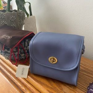 NWT Rare Vintage Coach Emmie Bag in Periwinkle blue